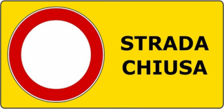 strada chiusa