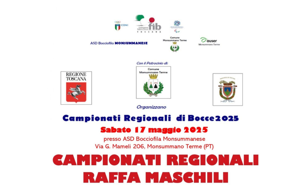Campionati regionali di bocce 2025