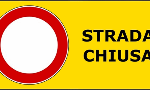 strada chiusa