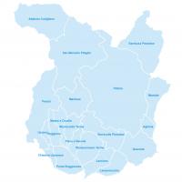 Mappa dei Comuni della Provincia di Pistoia